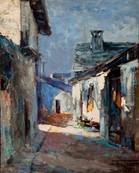 Velhas casas Paisagem